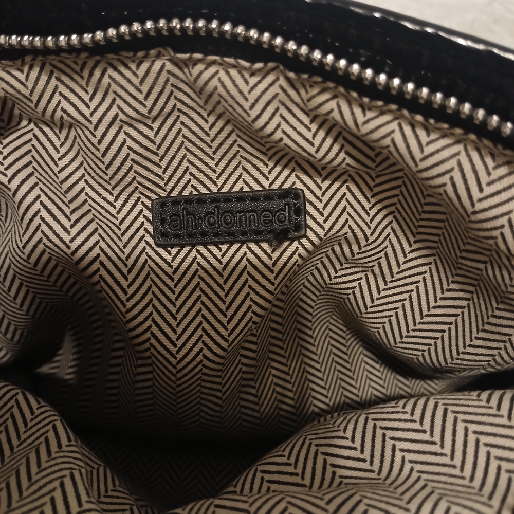 Ah-Dorned Black Crossbody Bag